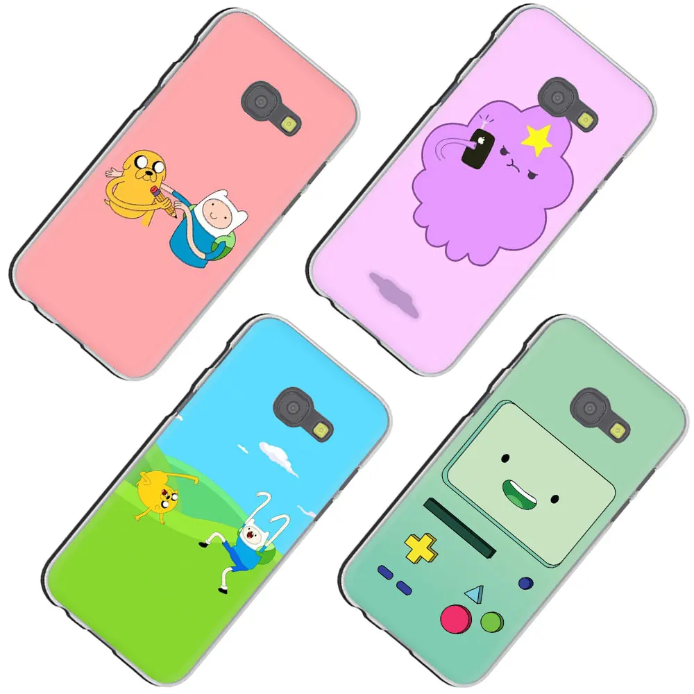 Жесткий чехол для телефона Beemo BMO Jake Adventure Time Cute 2015 2016 Galaxy J7 J6 J5 J3 J2 J1 полузавернутый