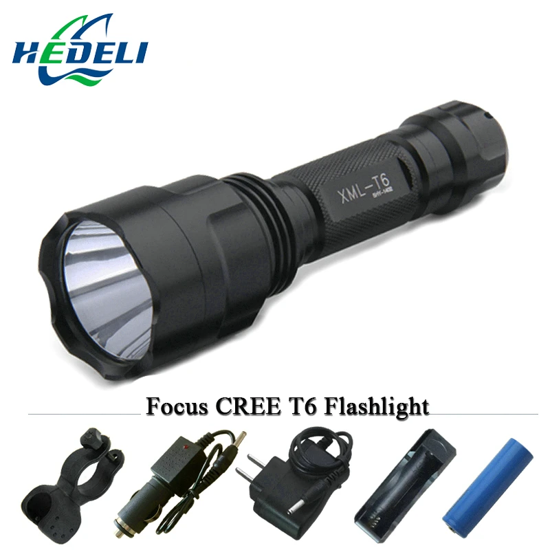 Linterna LED Flashlight XML-T6//L2 3800LM Tactical Flashlight Aluminum Waterproof