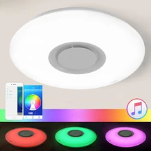 Lustres De Sala App Control Full Color Dimmable 36w Led Ceiling Light With Bluetooth & Music 90-260v Modern Lamp For 15 Square