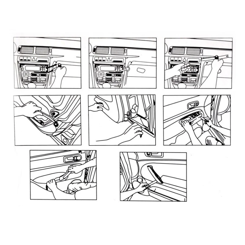 Plastic Car Auto Door Radio Panel Trim Dash Audio Removal Installer Tool Kit Audio Disassembly Tool
