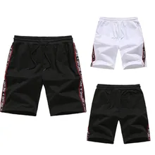 Летняя новая модная повседневная спортивная Комфортный хлопковый льняной мужской Клетчатый Повседневный свободный шорты с буквенным принтом короткий спортивный Homme 50