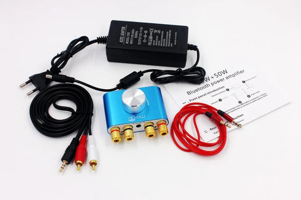Цифровой усилитель мощности 50 вт + с адаптером питания|bluetooth amplifier|power amplifierdigital power