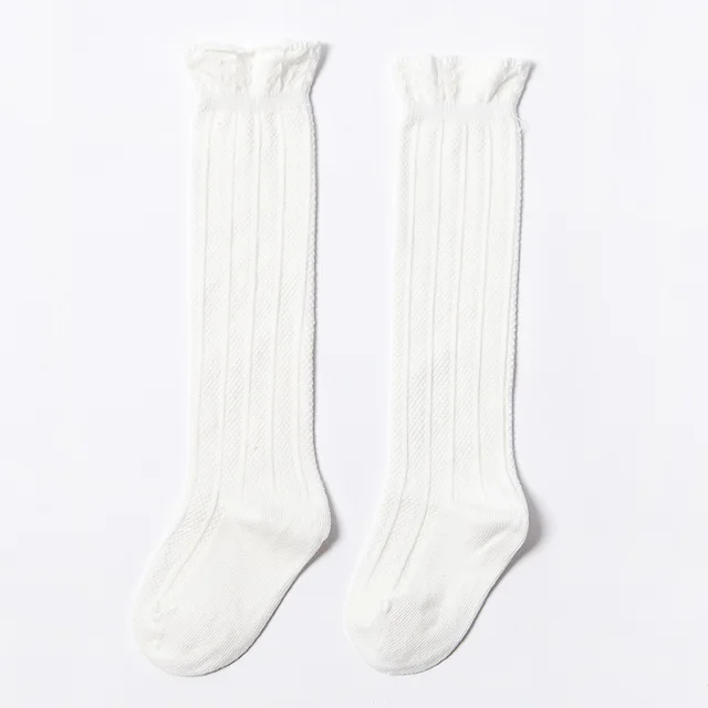 Buy 2017 Cute Cotton Baby Knee Socks White Lace Baby