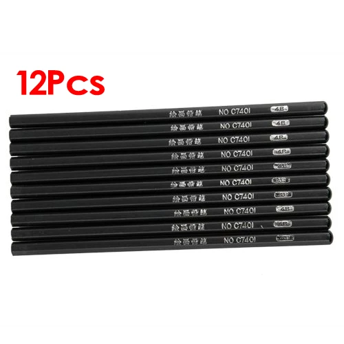 

12 X Black Tattoo Supply Transfer Stencil Pencils New