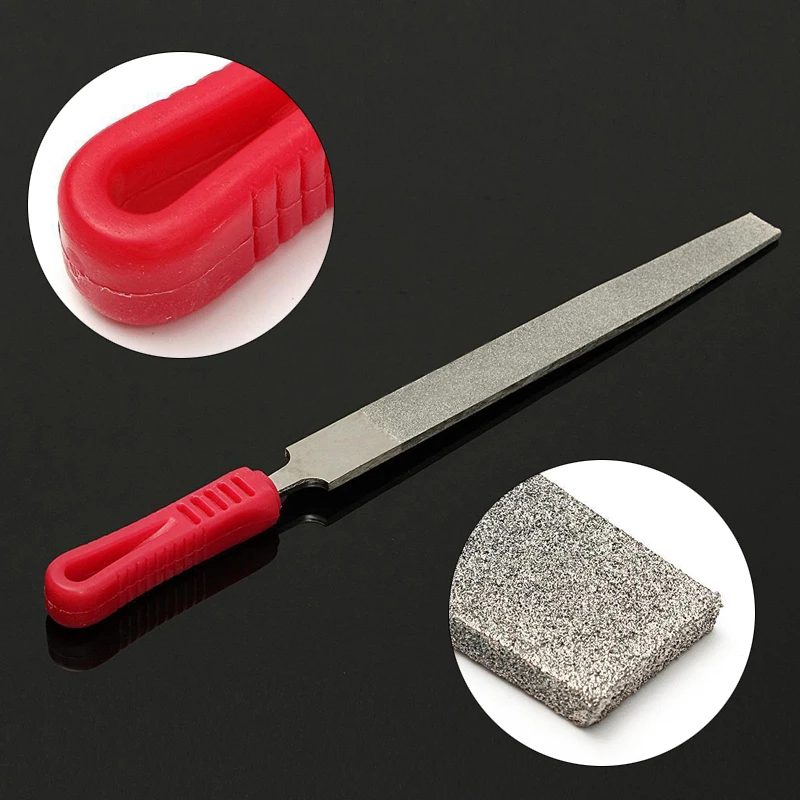 10'' 250mm 120 Grit Alloy Diamond Coated Flat File Long Filing Stone