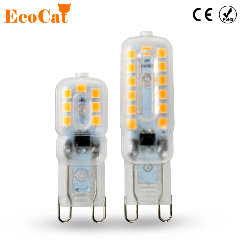 

Dimmable G9 LED Corn Light SMD 2835 Bulb Spotlight For Chandelier Replace 20W 30W Halogen Lamp 14LEDs 22LEDs AC 220V