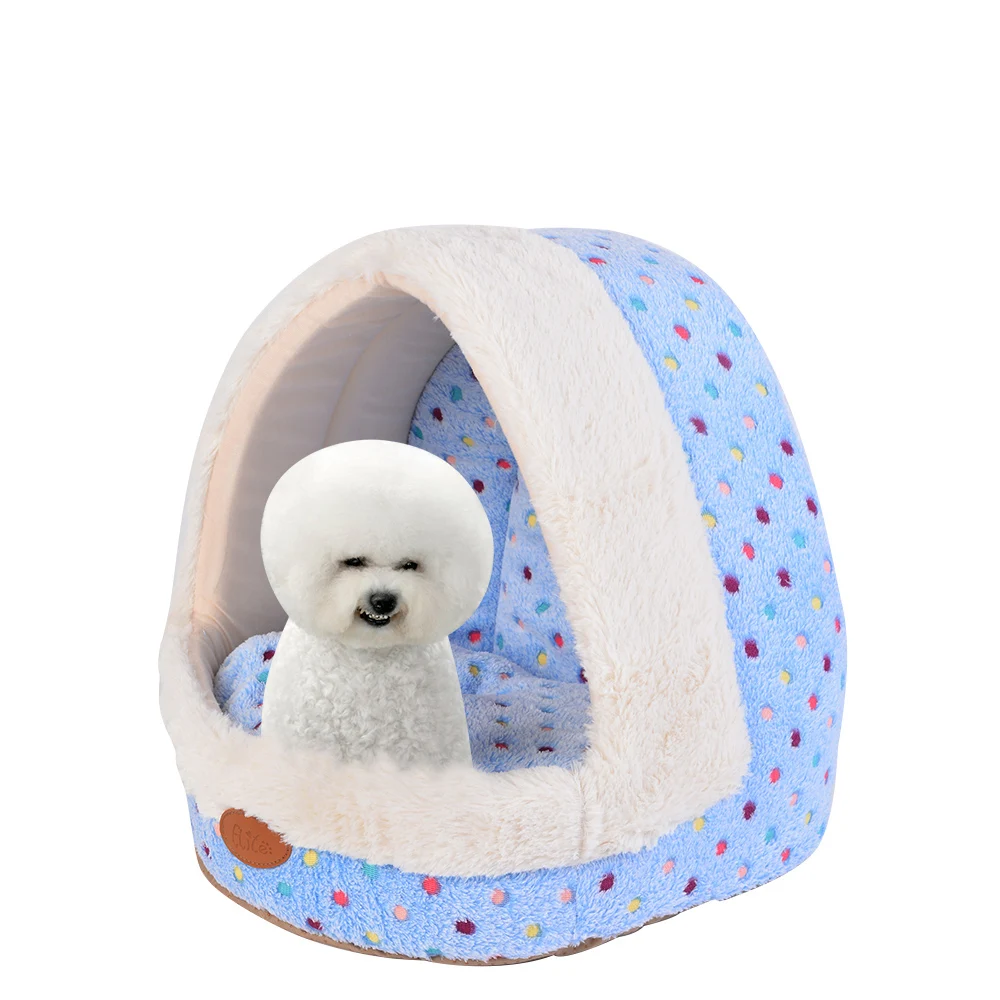 

Hoomall Semicircle Thicken Dog Bed Cooling Mat For Small Large Dog Pet Bed For Cats Dog Supplies Washable Soft Dog House Nest