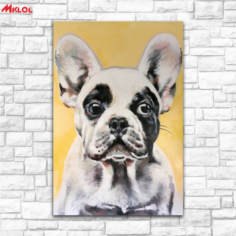 Large Wall Art,dog ,Restaurant study Bedroom Decor Wall oil Painting