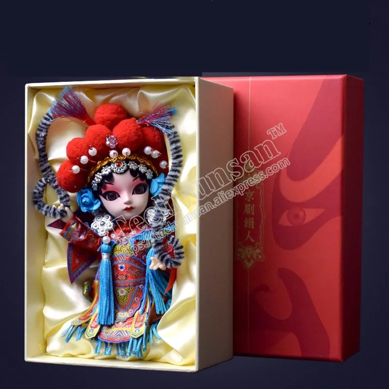 

Chinese opera face doll Dummy ornament Cartoon companion Beijing souvenirs