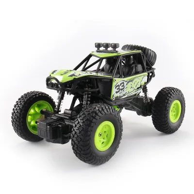 4WD RC автомобили бесщеточный Радиоуправление Багги Дистанционное управление автомобиль Рок Гусеничный высокоскоростной грузовик внедорожные Грузовики Игрушки для детей - Цвет: Зеленый