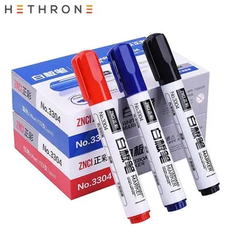 

Hethrone 10PC round Head Erasable Whiteboard pen art White board Pens Office Pastel Markers School Stationary Supplies