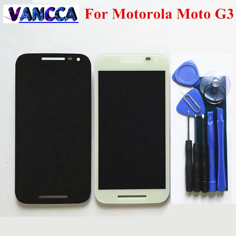 

High Quality Touch Screen+LCD Display Digitizer Assembly For Motorola Moto G3 5.0" Cellphone Black / White Color 5.0 inch
