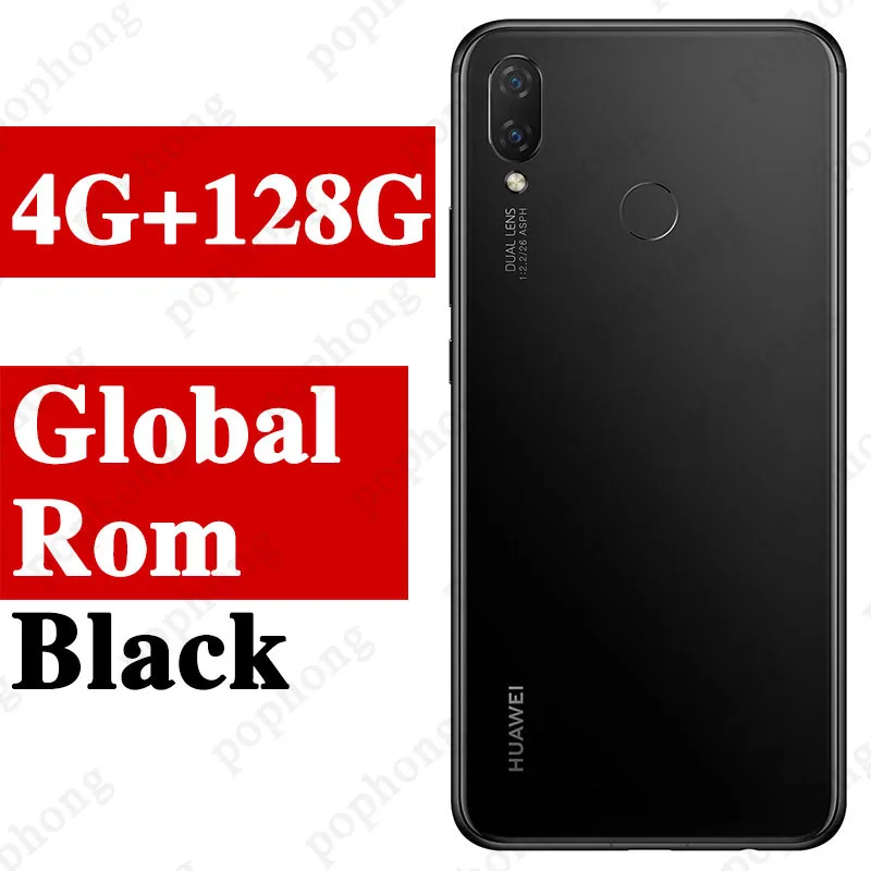 Глобальная прошивка huawei nova 3i nova 3i мобильный телефон 4 г/6 г ОЗУ 64 г/128 г ПЗУ 6,3 дюймов Kirin710 Octa Core Android 8,1 смартфон - Color: 4G 128G Black