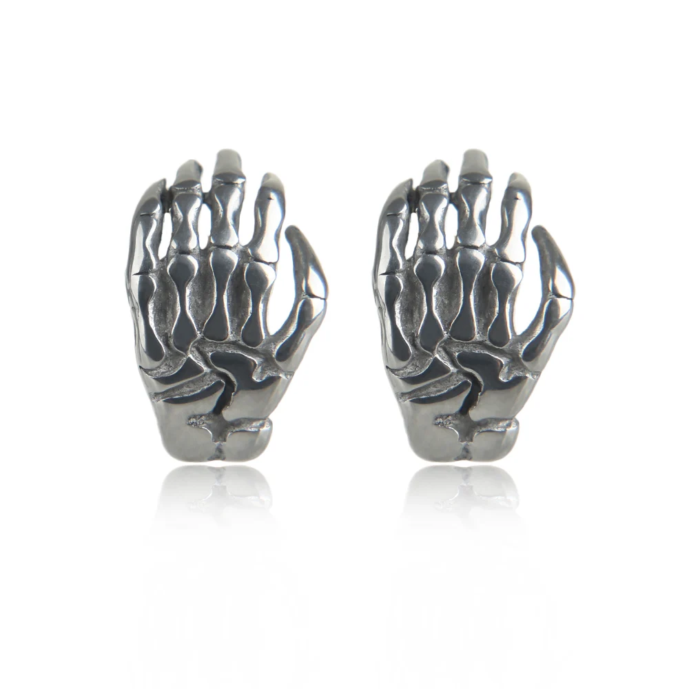 

Stainless Steel Labret Ring Rose Skeleton Palm Stud Lip Rings Cartilage Piercings Tragus Ear Rings Stud Punk Body Jewelry