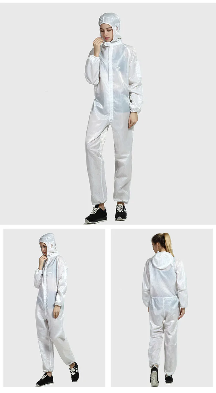 Men women Anti-static Clothing Hooded Dust-proof Coveralls Cleanroom Garments Factory Clean Food Paint Work Protective Clothing (20)