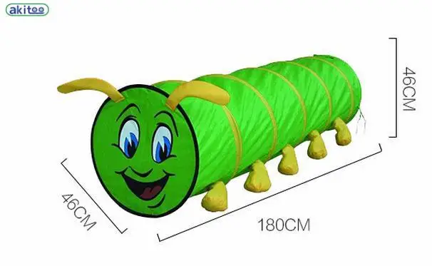 Akitoo 118, детская палатка, специальная туннельная трубка, детская игрушка для использования в помещении, на открытом воздухе, защита окружающей среды, канал, скалолазание, трубка - Цвет: B