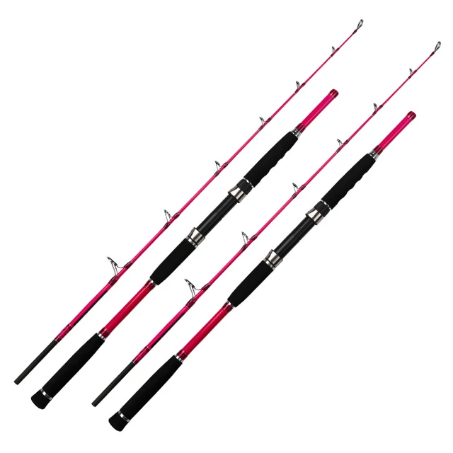 Topline Tackle Big Game Trolling Rod Straight Butt Deep Sea Saltwater  Conventional Boat Fishing Pole with Roller Guides