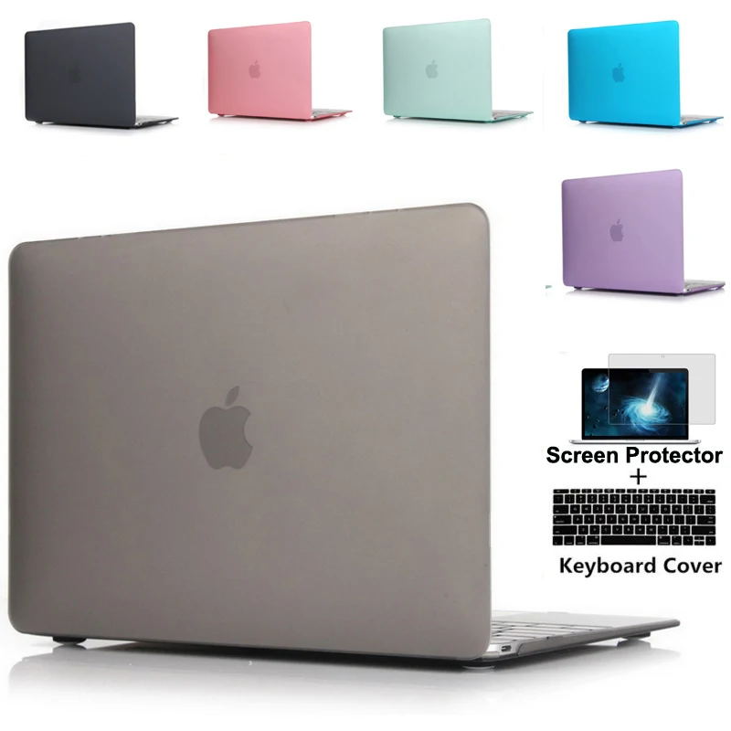 

For New MacBook Pro 13 15 Case model A1706 A1707 with touch Bar A1708 without touch bar Clear Crystal Matte Hard Case A2159