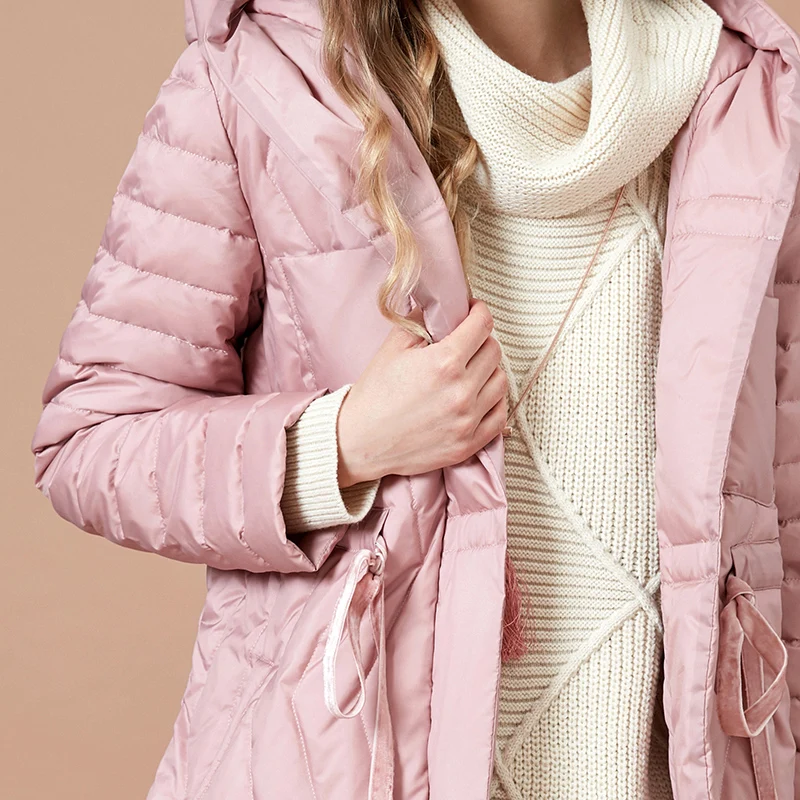 Manteau Manteaux Femmes De Bas Rose Qualité Long 2018 Chaud Le Vers D'hiver Haute Artka Parkas Veste Capuchon Blanc Vêtements Yk10088d 90 Mode À EHzWwq