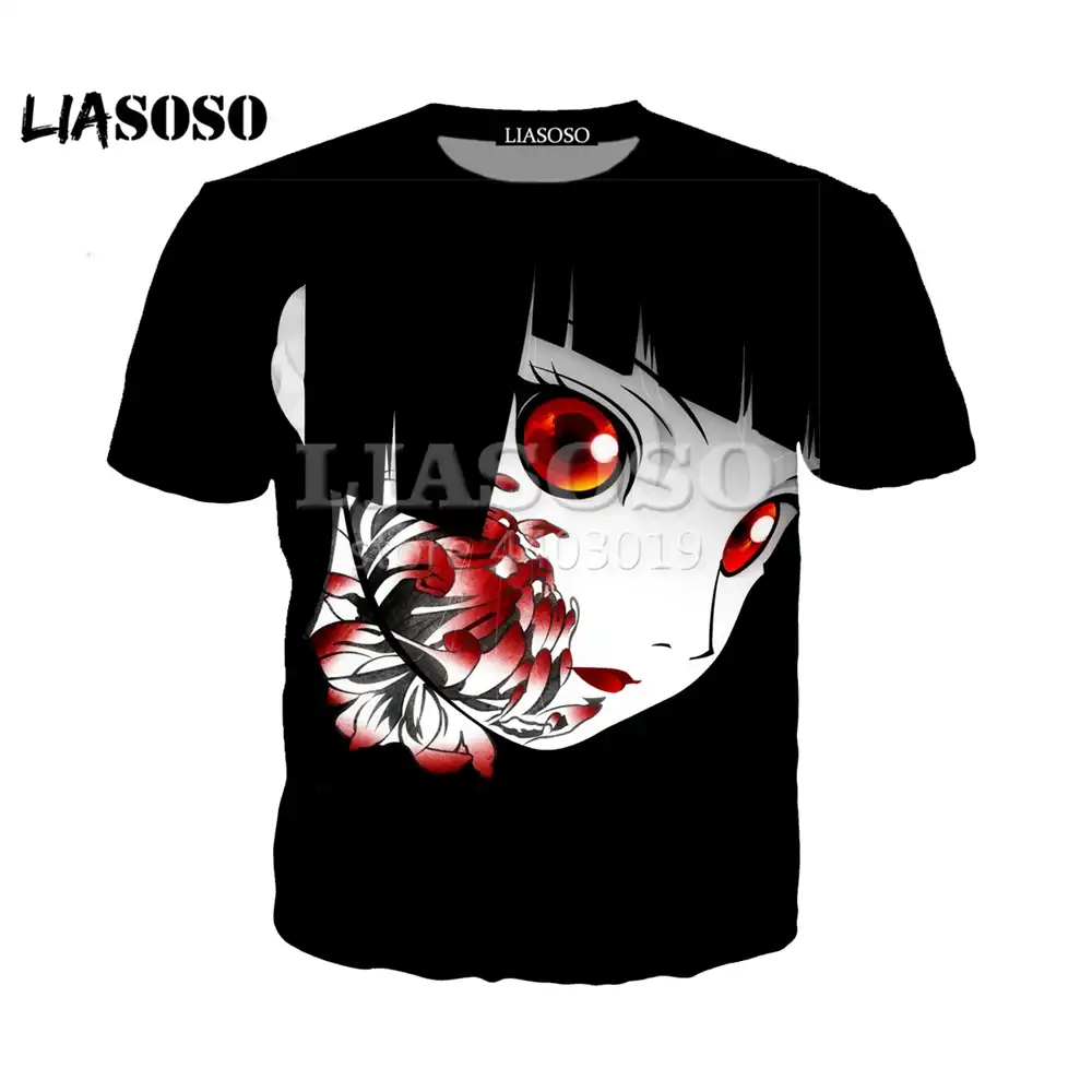 Liasoso 2018 Summer New 3d Color Printing Cute Anime Loli Women Men T Shirt Casusl Fashion Summer Round Neck Short Sleeve Se1127 Aliexpress