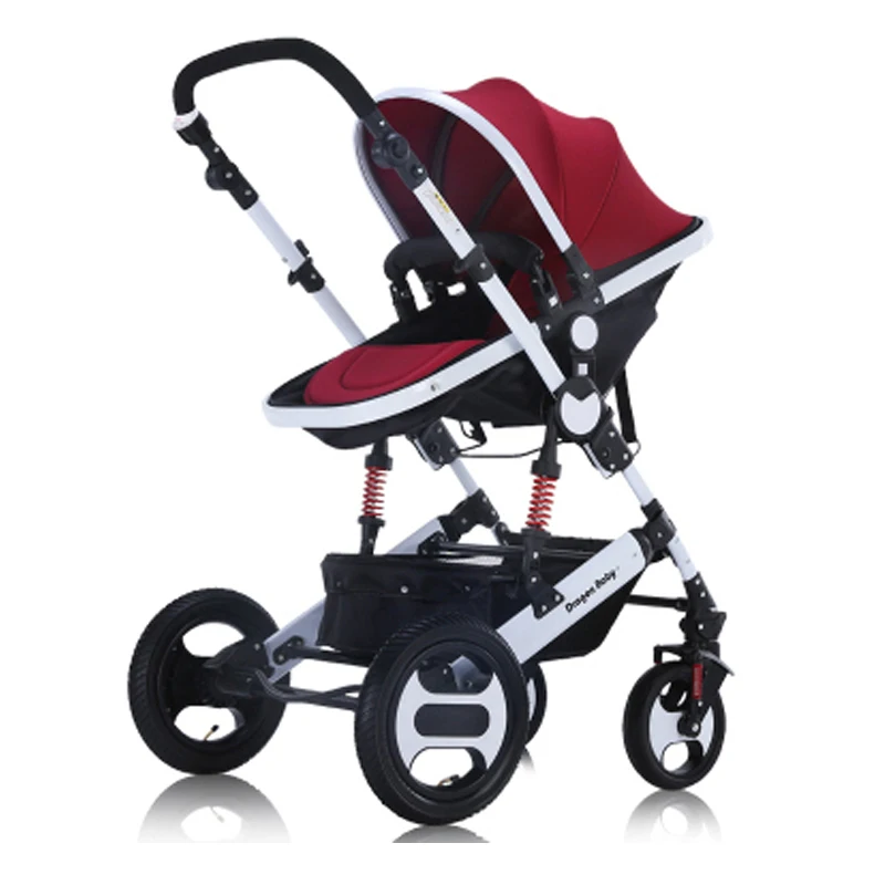 

Russia free shipping baby stroller high landscape can sit lie and winter baby two-way shock trolley portable folding children