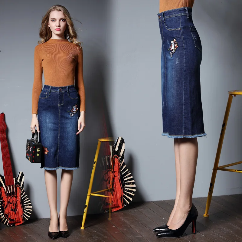 denim skirt business casual