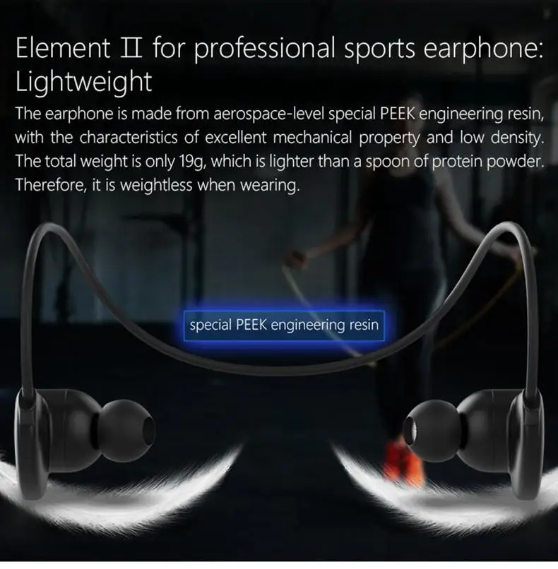 JAKCOM SE2 Wireless professional sports Bluetooth Earphone IP55 waterproof stereo earphone With MIC for Andrion IOS Mobile Phone3