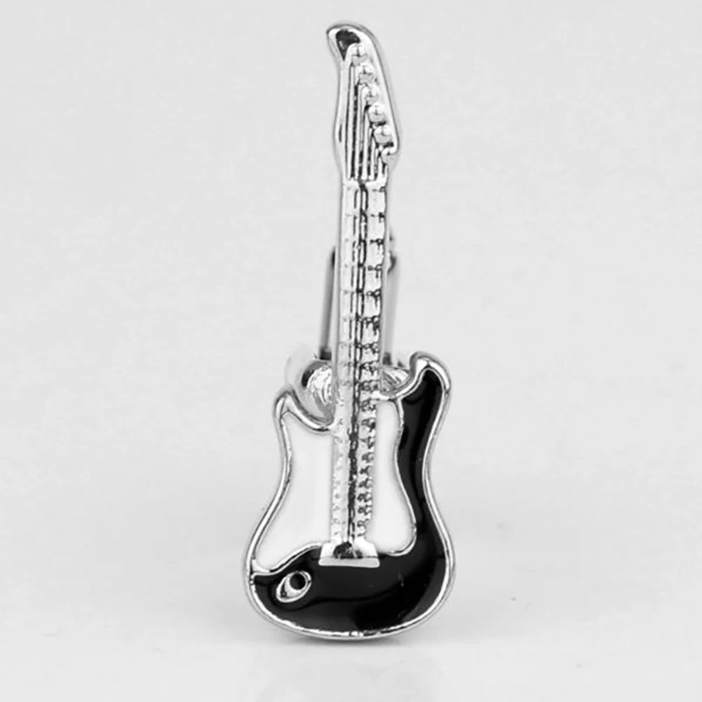 

1 Pair Sleeve Cufflinks Musical Instruments Guitar-shaped Cufflinks Gift Jewelry Shirt Accessory for Boys Business Suit