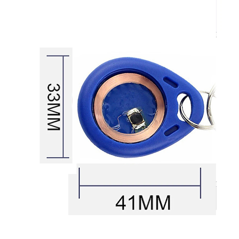 

10pcs EM4100 Badge 125khz RFID Card Keyfob Internal Seal Sensor TK4100 Chip Tags Sticker ID Card Token Ring for Access Control