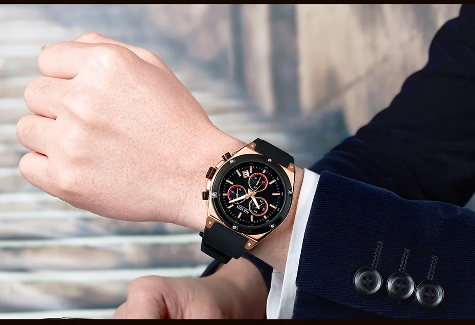 MEGIR спортивные мужские часы Топ бренд класса люкс Хронограф Кварцевые часы для мужчин Relogio Masculino силиконовые армейские военные наручные часы