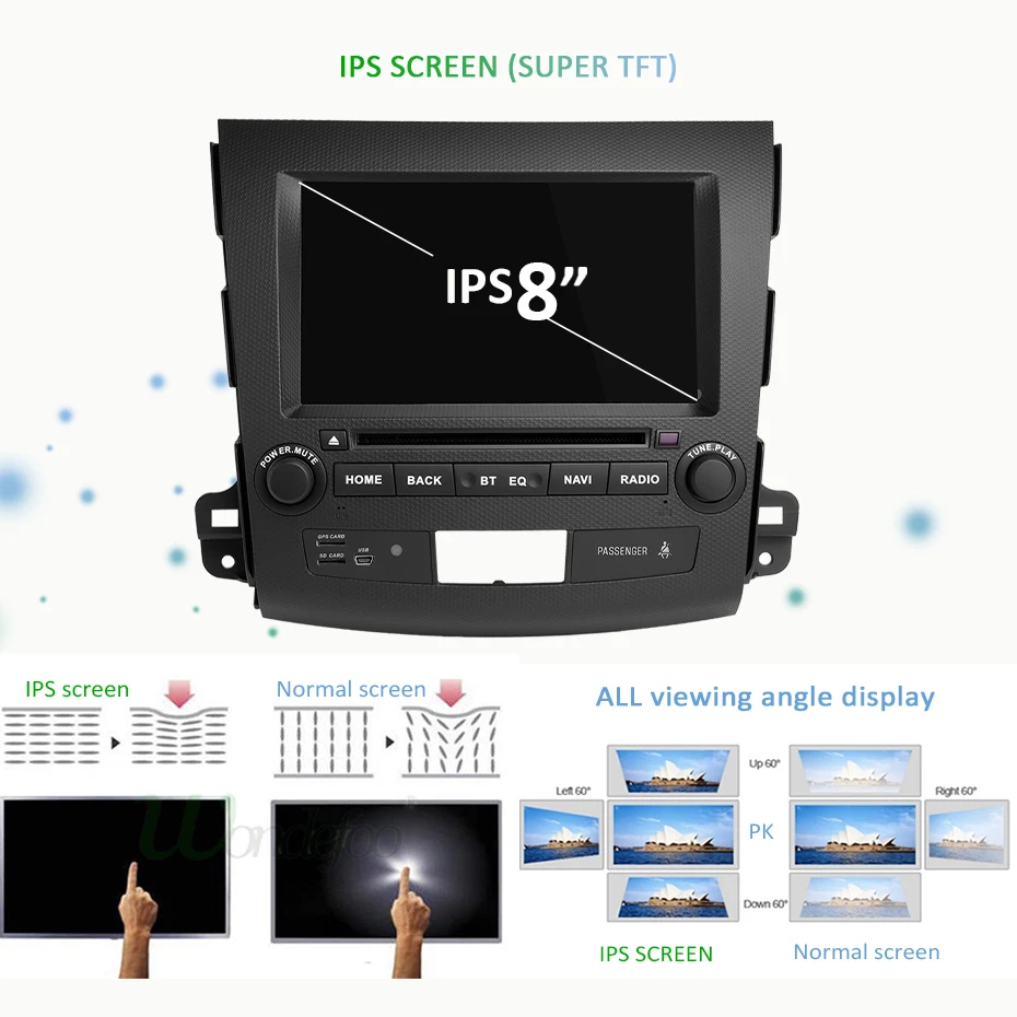 Discount IPS DSP Android 9.0 4G RAM 64G 2 DIN Car GPS For Mitsubishi Outlander DVD PLAYER stereo RADIO receiver navigation tape recorder 11