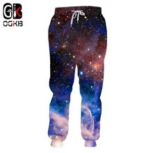 OGKB Мода Galaxy пространство Звездное джоггеры Штаны Для женщин/мужчин прохладный 3d печатных Sweatspant пот Штаны забавные брюки "Акула"