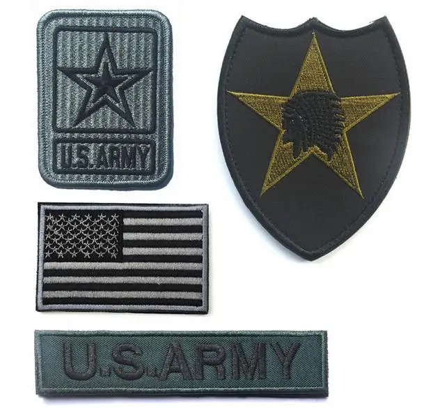 4pc/lot U.S. special forces Morale Patches U.S ARMY American Flag