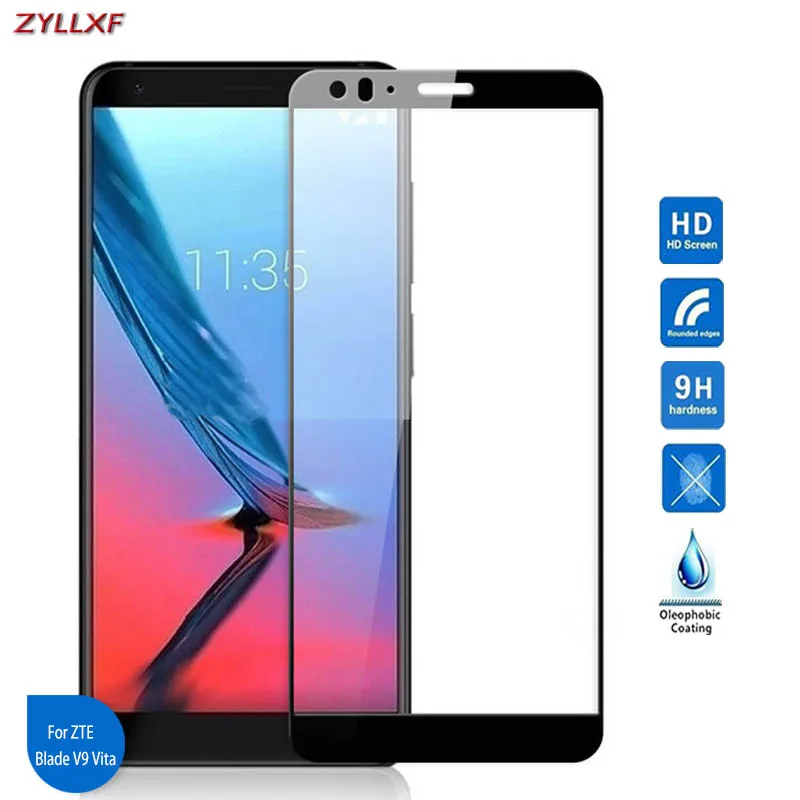 Для ZTE Blade V9 Vita полное покрытие Закаленное стекло Защитная пленка 9H 2.5D
