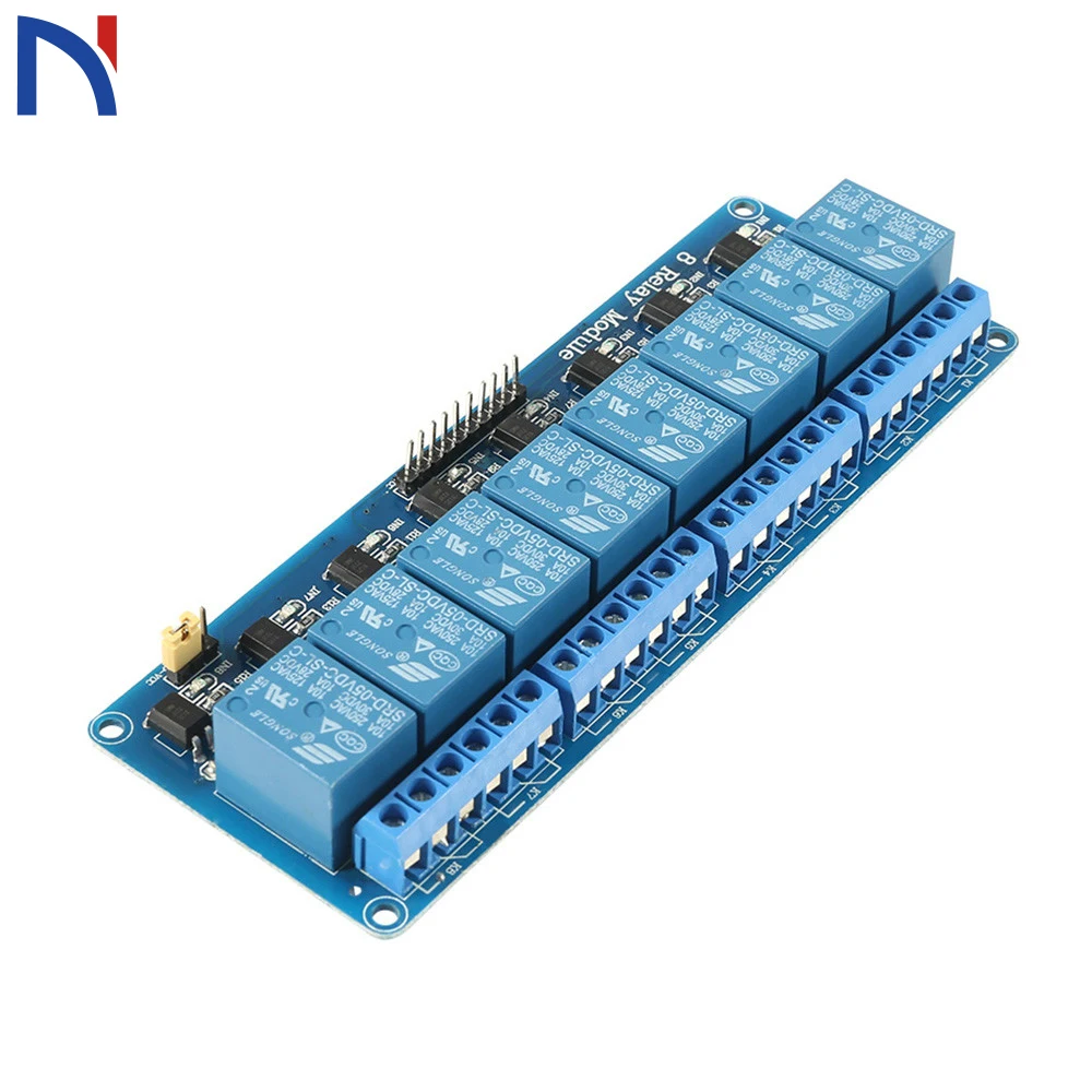 

8 Channel Relay Module Solid State Relay Module Board Trigger Low level 5V DC for Arduino Raspberry Pi DSP AVR PIC ARM