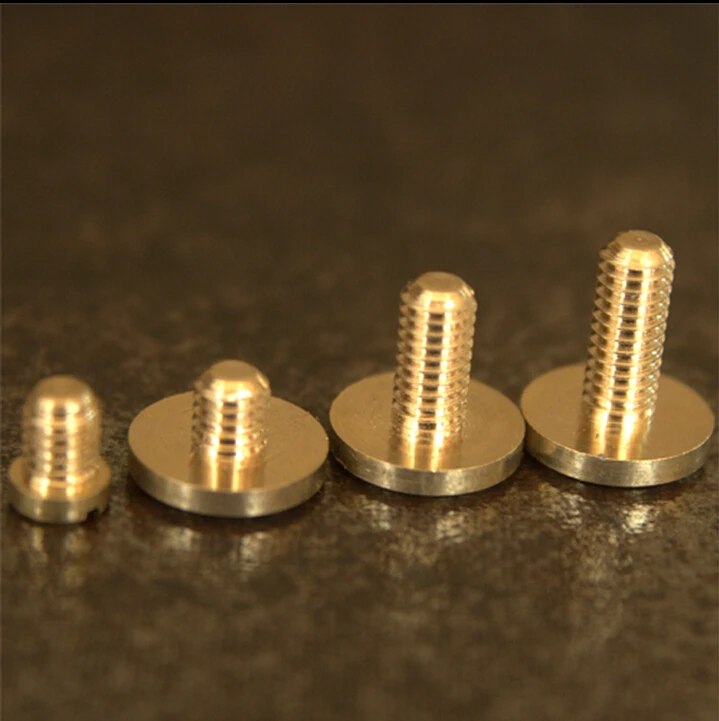 M4*8*10 pure brass flat head screws DIY copper belt screw different sizes 20pcs/lotin Screws