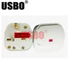 White 13A 250V British standard 3pins detachable wiring plug with fuse independent switch indicator UK Hong Kong socket Type-I ► Photo 3/6