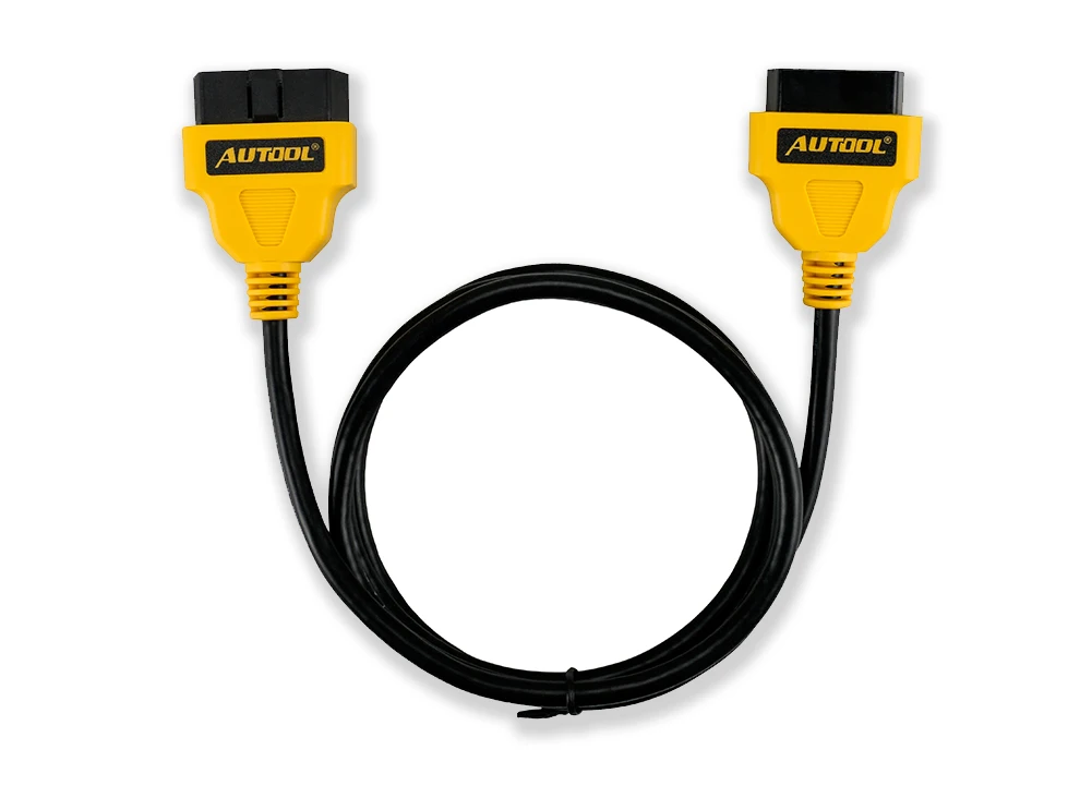 automobile exhaust gas analyzer AUTOOL OBD2 16Pin Extension Cable 1.5m Car OBD Connect Extend Adapter Wire ELM327 OBD II OBD2 Extension Connector Cord best automotive engine analyzer