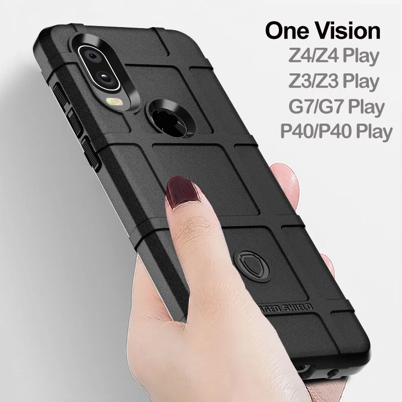 

For Motorola One Vision Case Hybrid Rugged Shield Armor Phone Case for Moto Z4 Z3 P40 Play G7 Power Z3 Force Protection Cover