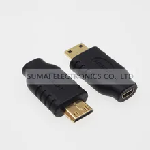 Mini HDMI C male to Micro HDMI D Female Socket Adapter HDMI JACK