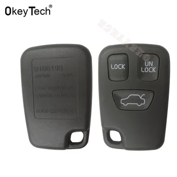 

OkeyTech 3 Buttons Remote Key Shell Case Cover For Volvo V70 V40 S40 S70 C70 1998-2005 Car Key Case Replacement Accessories