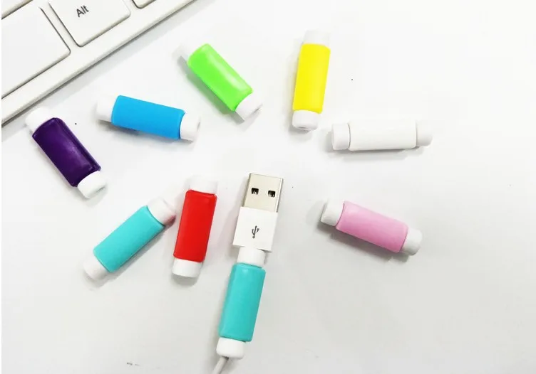 10 шт. защита для кабеля usb зарядка линия передачи данных защитные рукава устройство для сматывания кабеля для iPhone 5S 6s Ipad mini