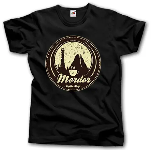 MORDOR COFFEE SHOP футболка властвластелин колец забавные новейшие футболки модные