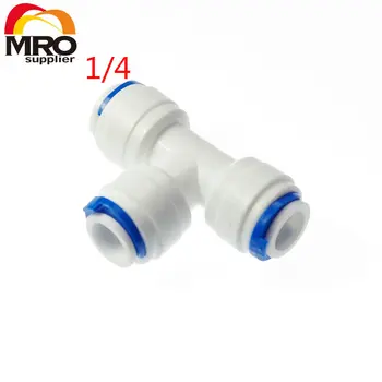 

5pcs 1/4" OD Hose Quick Connection Equal Type T RO Water Connector Fittings Reverse Osmosis Aquarium System Connectors ST003 A
