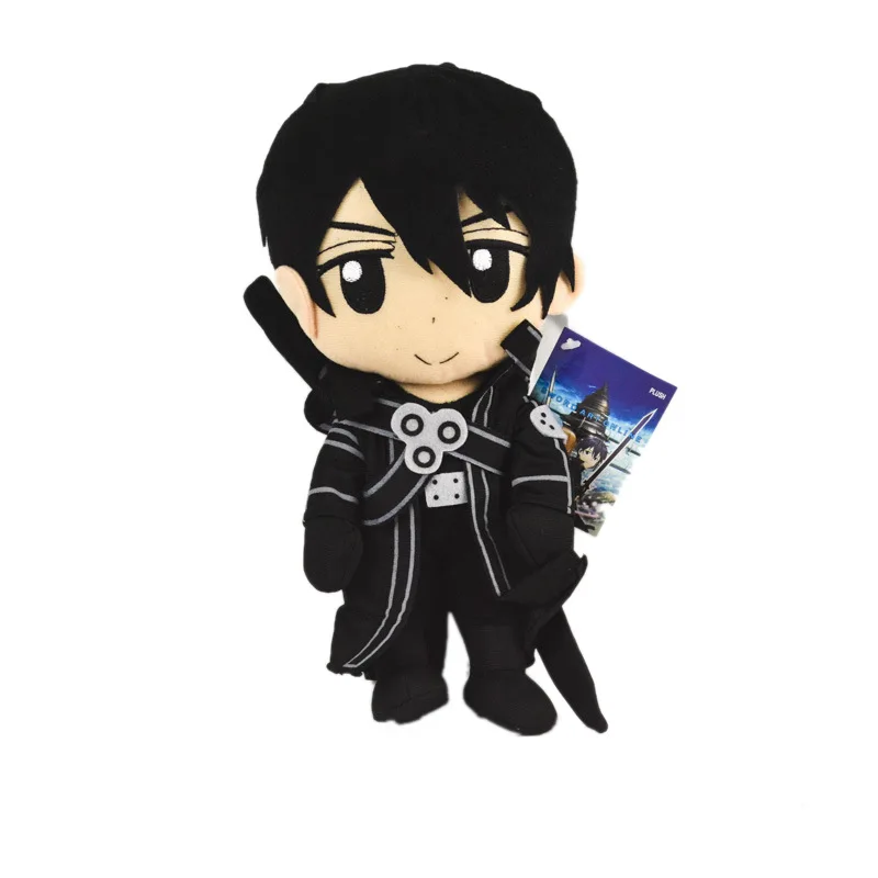 

2Style Sword Art Online Anime Printed Cartoon Kazuto Kirito Asuna Popular Soft Stuffed Plush Figure Kawaii Model Kids Gift 30cm