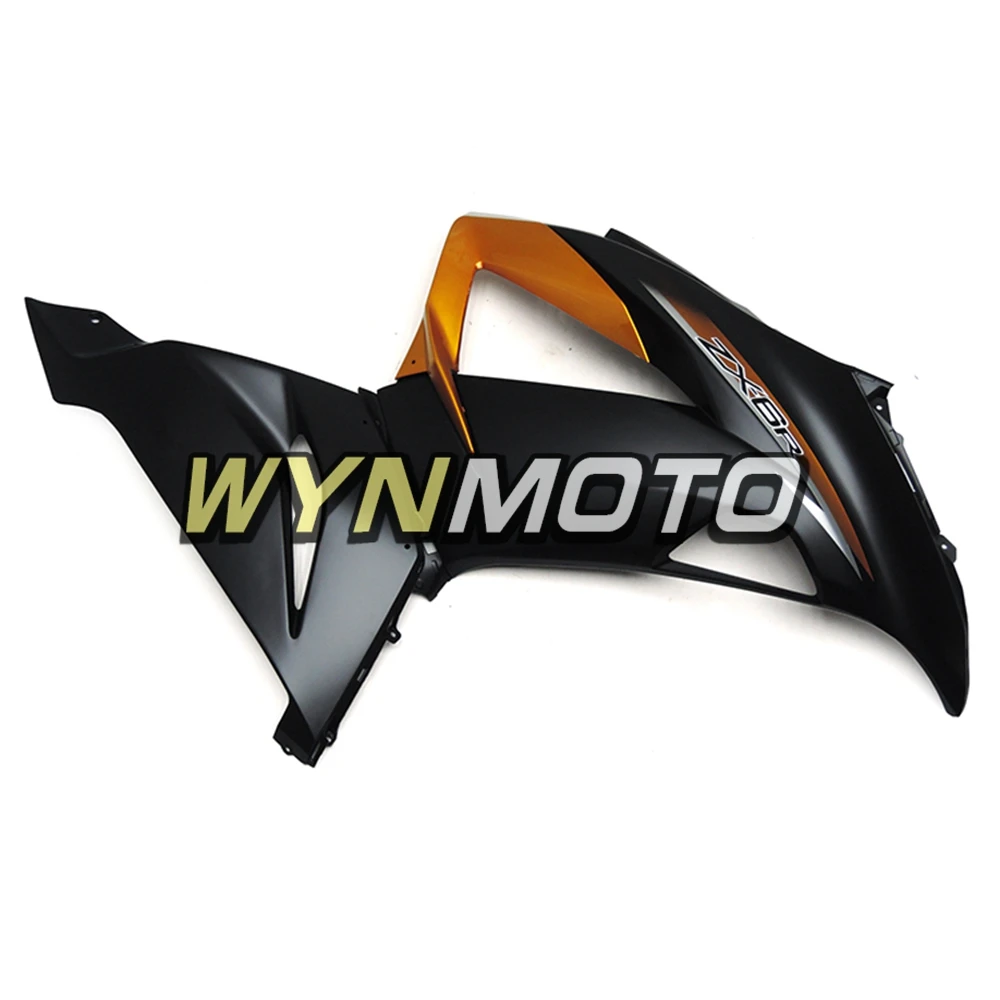 Выполните Обтекатели для Kawasaki ZX-6R 2013- ZX6R 13 14 15 16 лет впрыска ABS пластмасс Кузов Мотоцикл золотистый и черный крышка