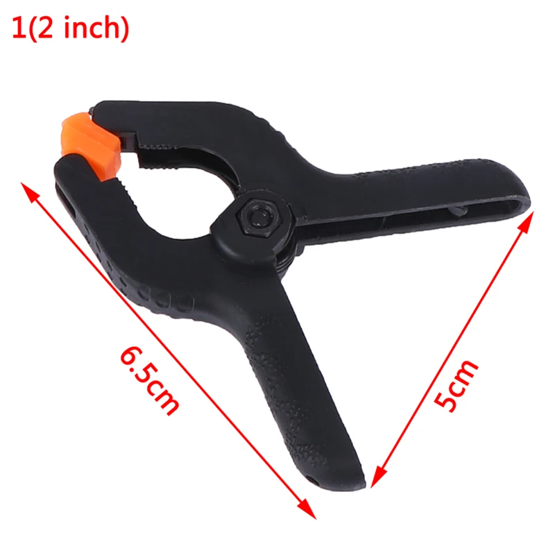 1PCS 2/3/4/6/9inch Spring Clamps DIY Woodworking Tools Plastic Nylon Clamps For Woodworking Spring Clip Photo Studio Background