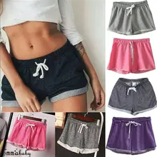 Леди Девушка Летнее с поясом повседневные спортивные шорты тренажерный зал тренировка Бег Йога шорты