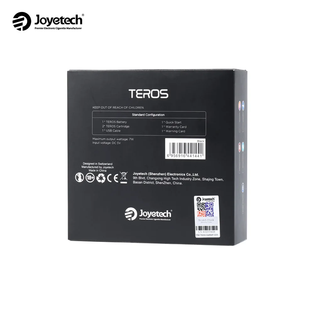 Оригинальный Joyetech TEROS комплект с 480 мАч батарея Pod дизайн для 2 мл Vape Танк TC/PC