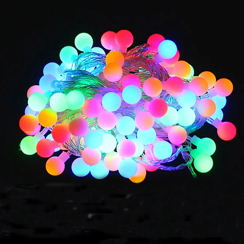 Novelty Outdoor lighting LED Ball string lamps 10m 100leds Christmas